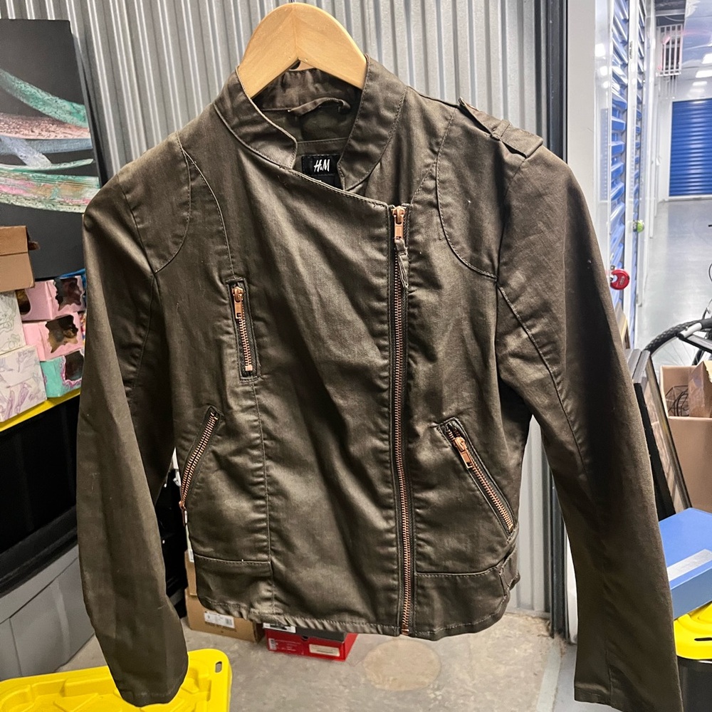 H&M women’s Khaki Military Jacket